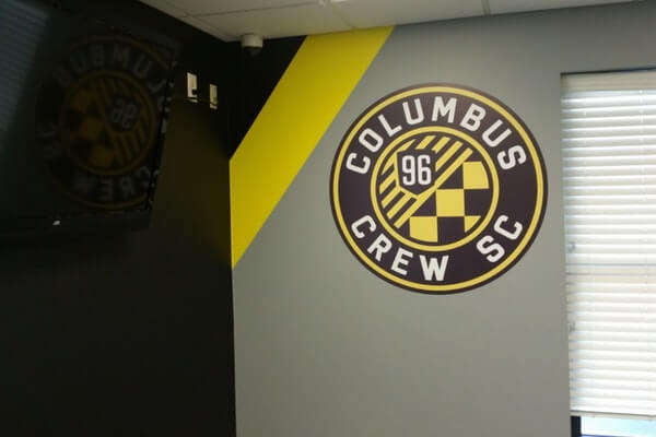 Columbus Crew Wall Decal and Yellow Vinyl