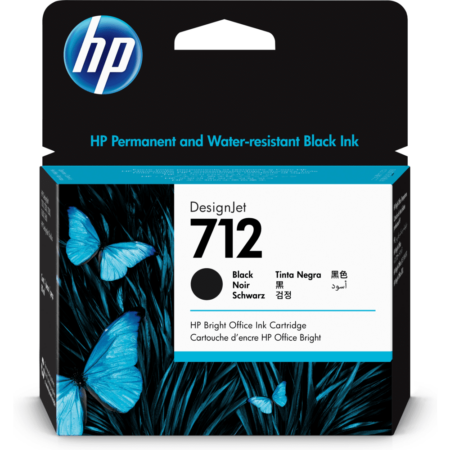 HP 712 80ml Black DesignJet Ink Cartridge