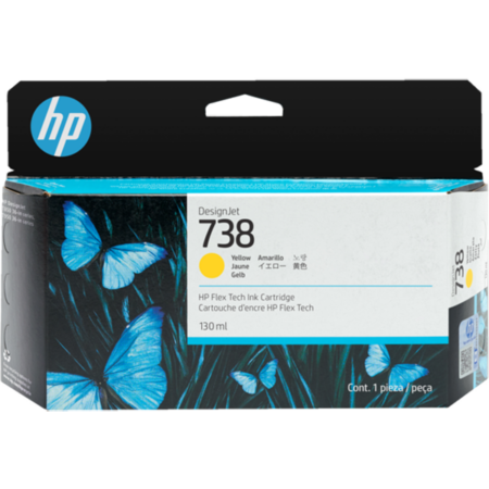HP 738 130ML Yellow Ink