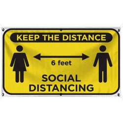 Keep The Distance 18x30 Banner WEB