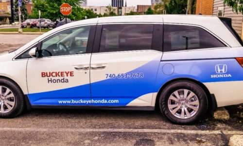 Finished Vehicle Wrap Finished Vinyl Wrap for Buckeye Honda
